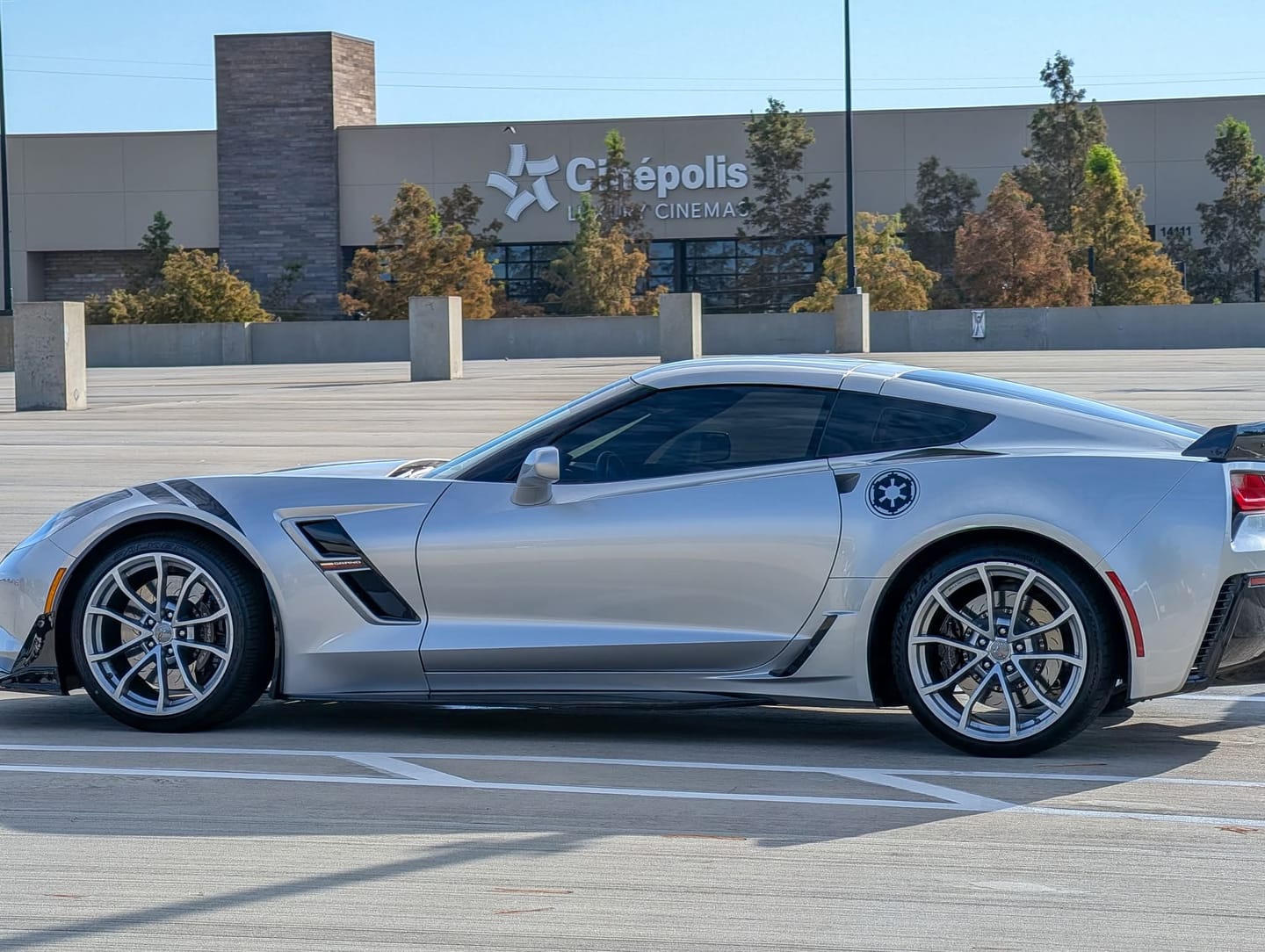 Customer photo review of Chevrolet Corvette C7 Extended Front Splash Guards