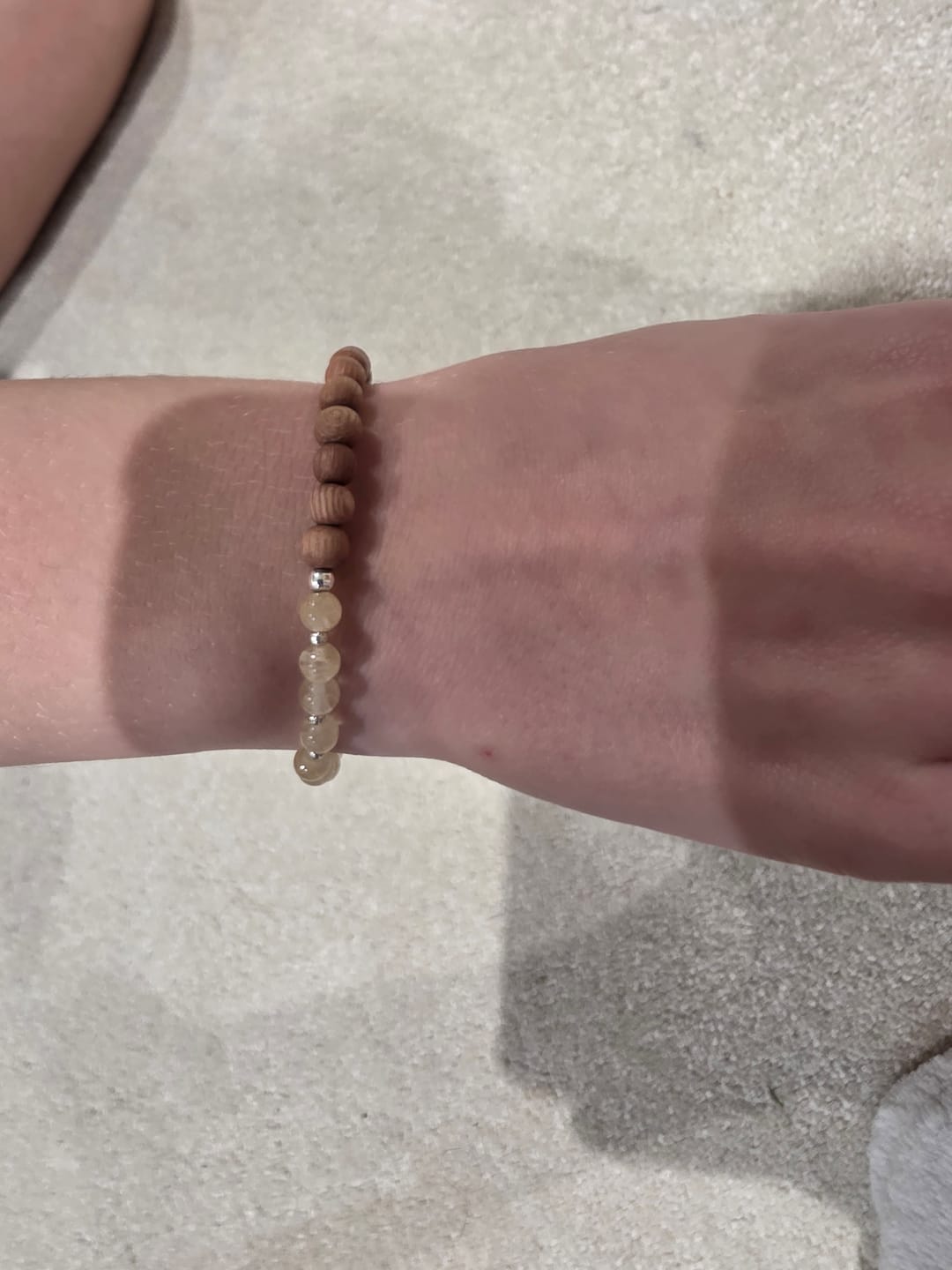 Customer photo review of Confidence + Power Diffuser Bracelet