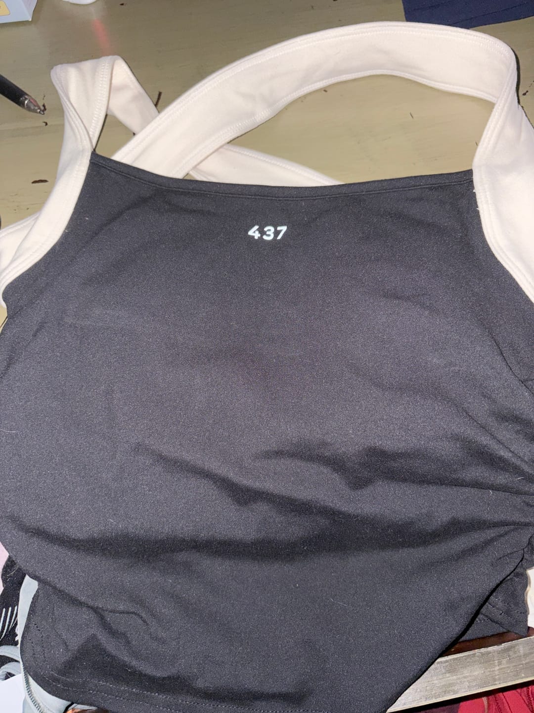 Customer photo review of The Sculpt Tank Black & Cream