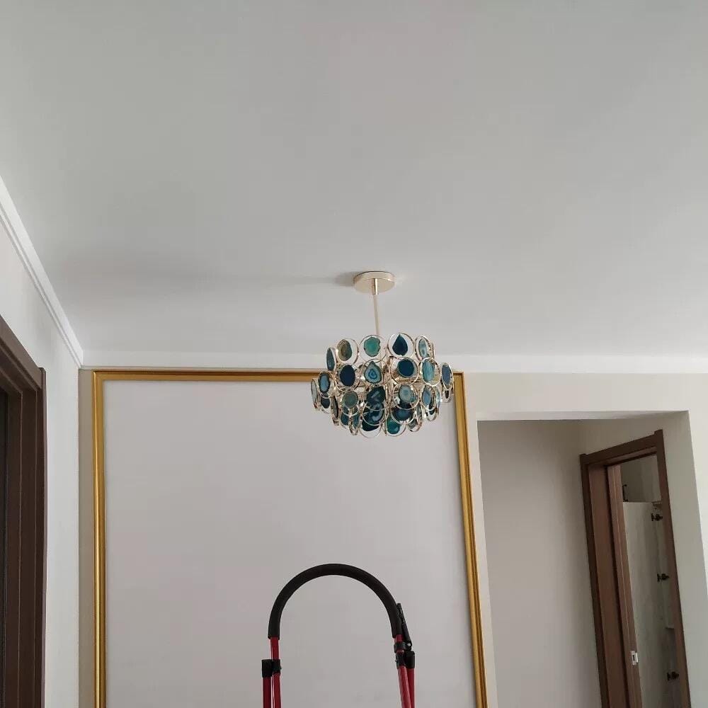 Customer photo review of Tiered Agate Chandelier, Rose Gold Frame, 4 to 6 Layers