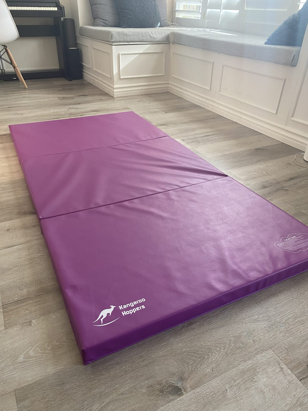 Customer photo review of 35.5" x 70.5" x 2.1" Tri-Fold Gymnastics Mat with Carrying Handles