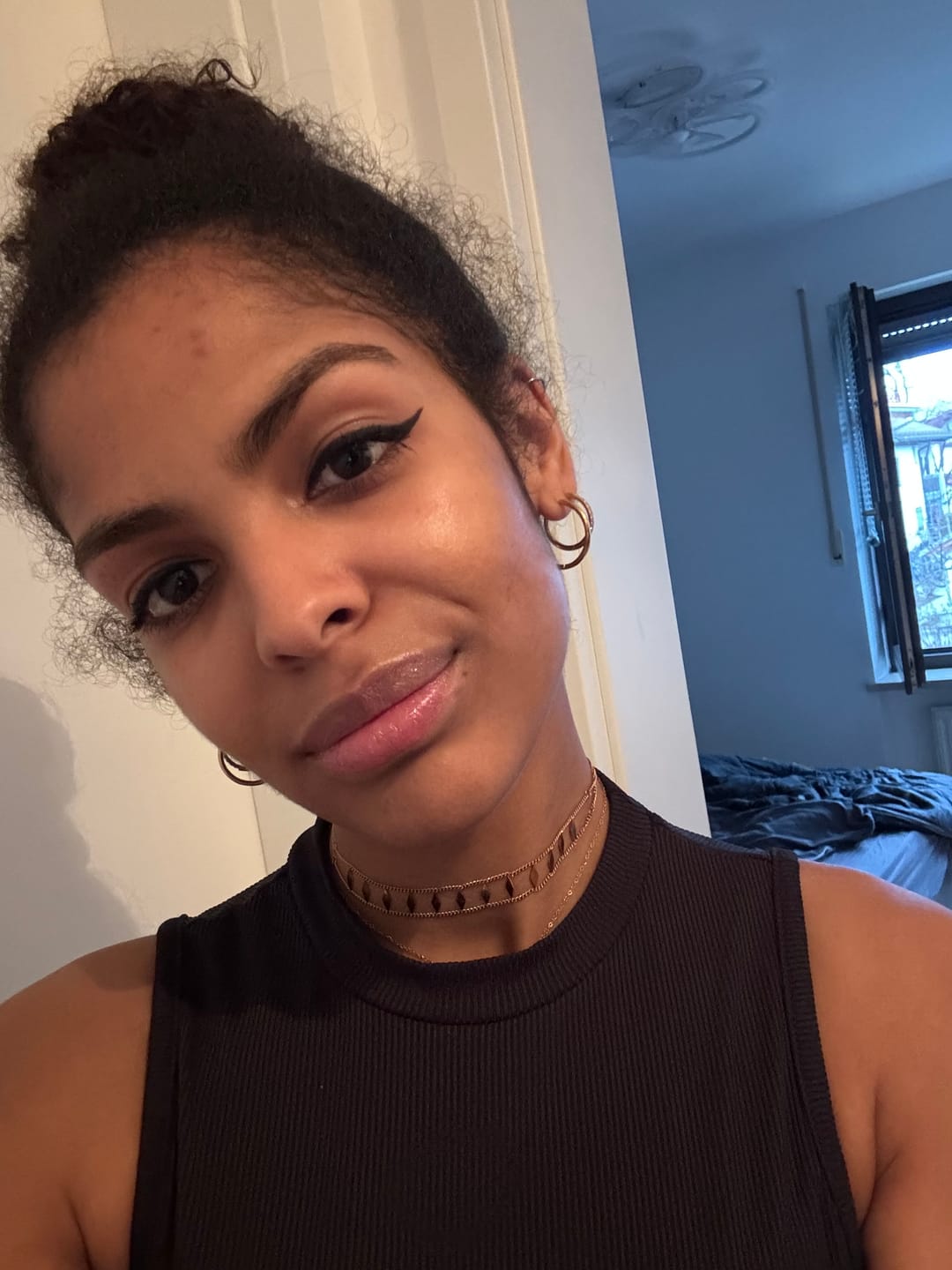 Customer photo review of Zara Gold Choker