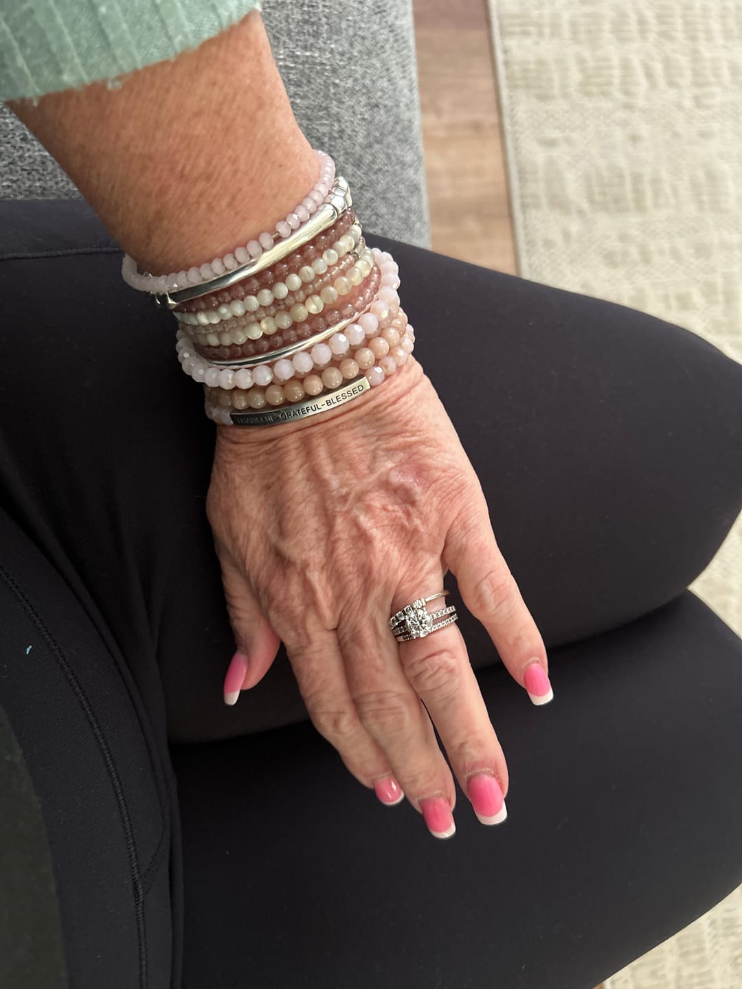 Customer photo review of STACKER - MOTHER OF PEARL (POS)