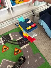 Customer photo review of Track Toys Children's Large Ejection Parking Lot Plastic Toys