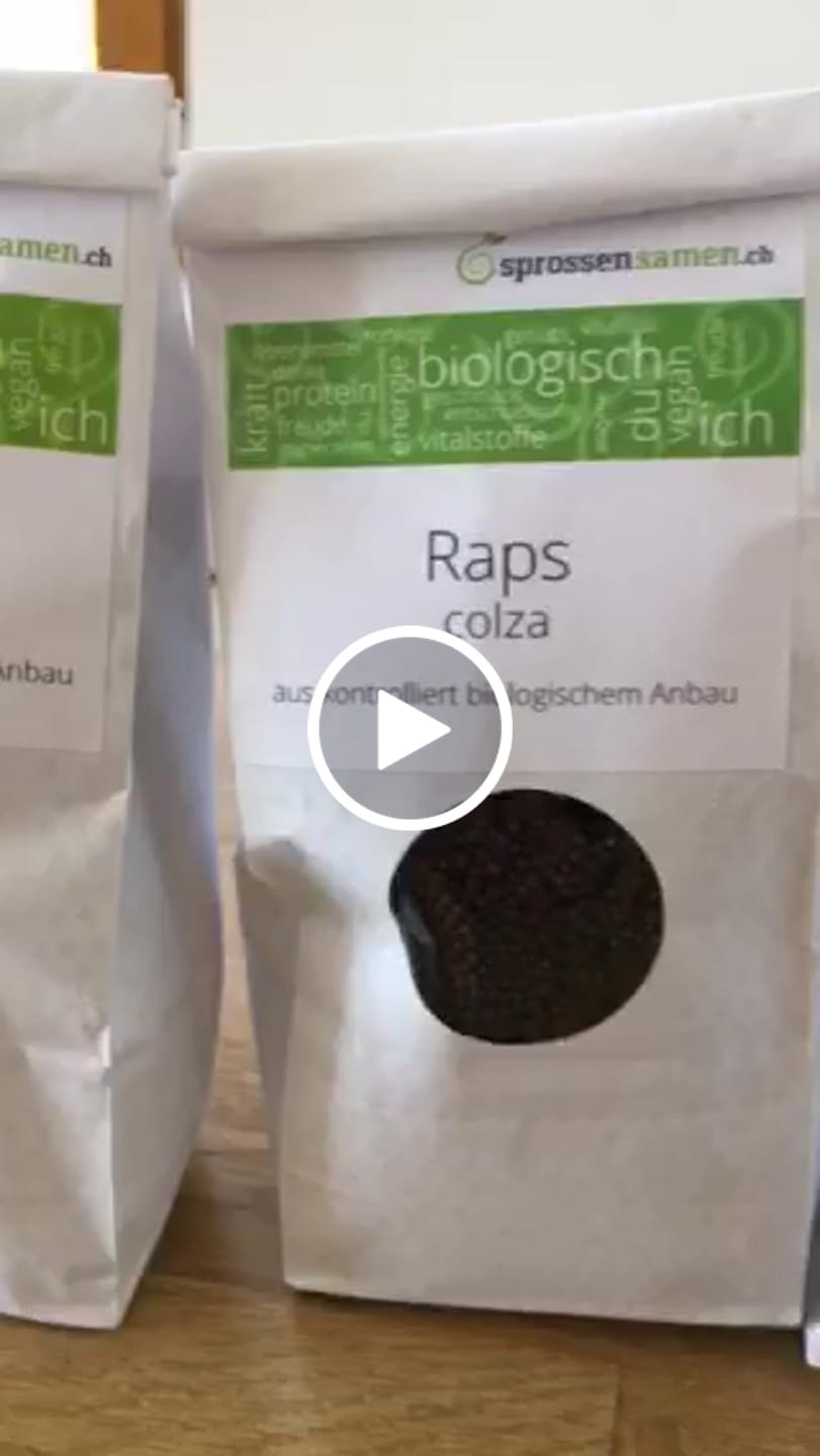 Customer video review of Raps Bio Sprossensamen