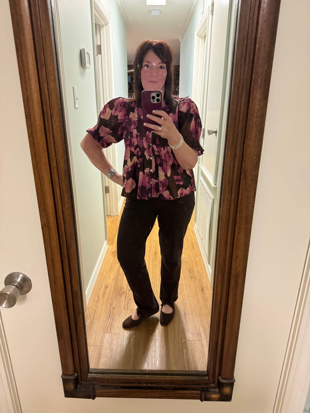Customer photo review of Corky's Layover Chocolate Flats