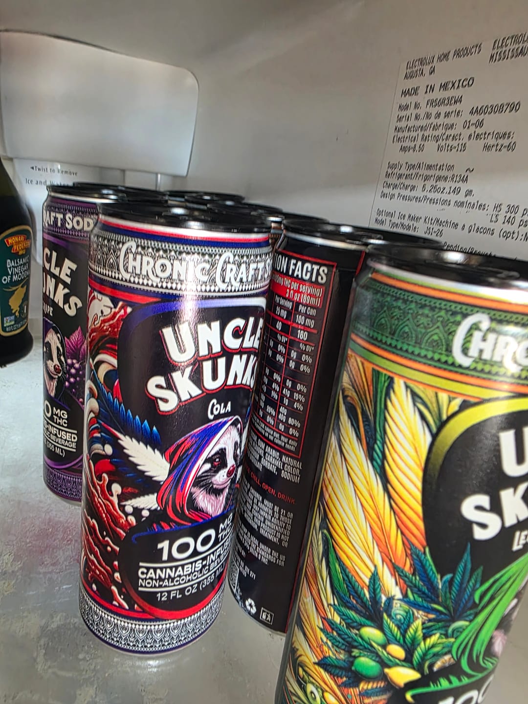 Customer photo review of 8-Flavor Variety Pack | 100 mg | 12oz Chronic Craft Sodas