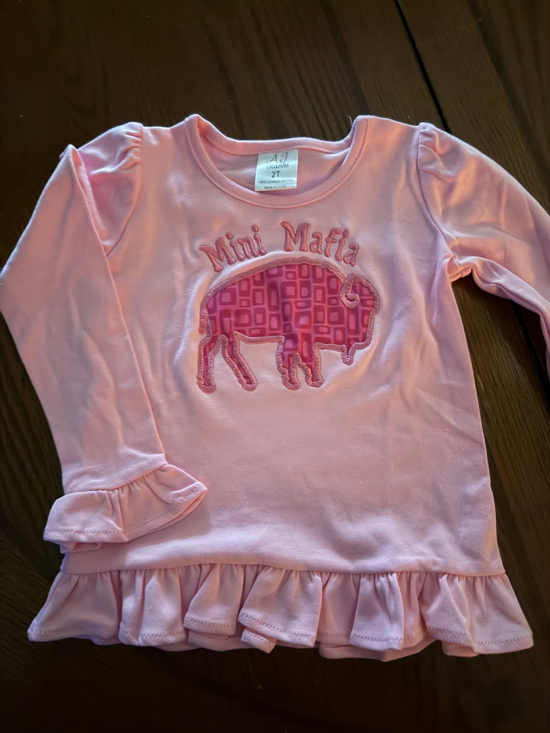 Customer photo review of Girl's Long Sleeve RUFFLE Shirts