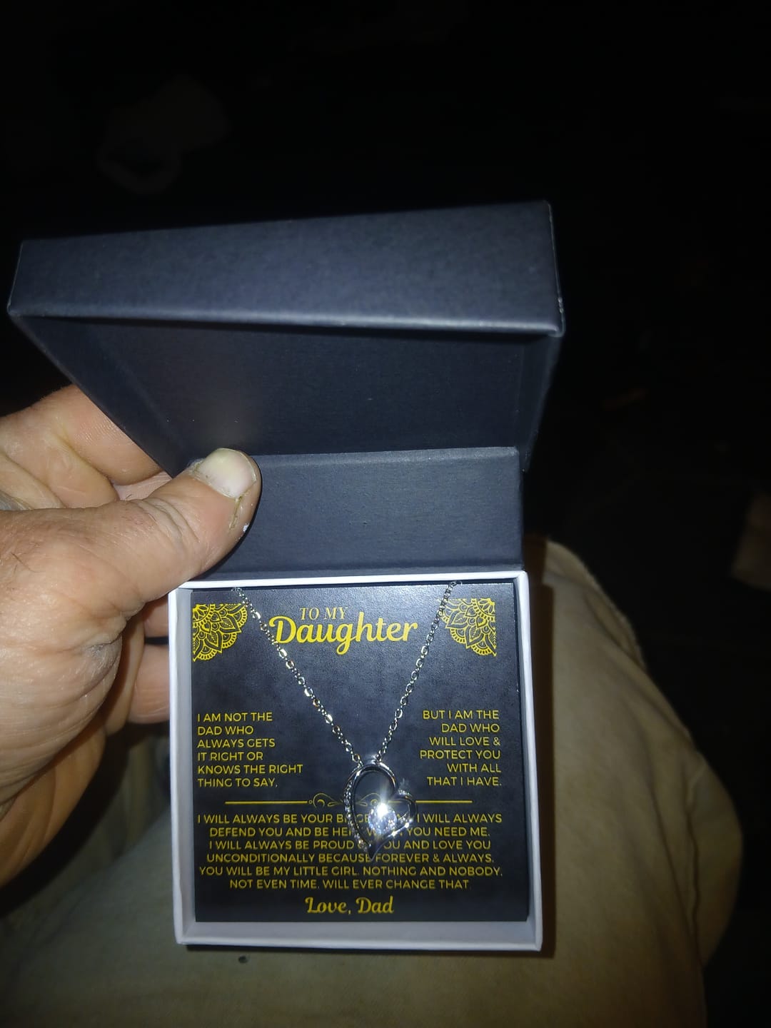 Customer photo review of To My Daughter - Love Dad - Beautiful Gift Set - SS559
