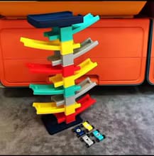 Customer photo review of Track Toys Children's Large Ejection Parking Lot Plastic Toys