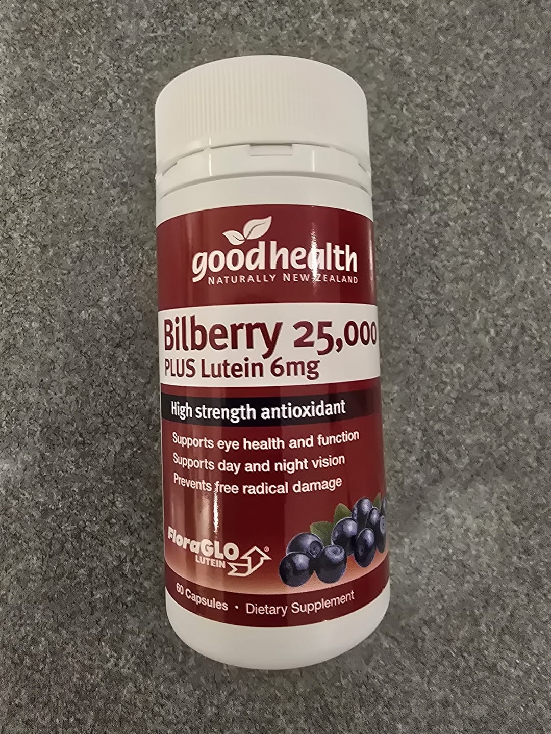 Customer photo review of Good Health Bilberry 25000 Plus Lutein 6mg 60capsules