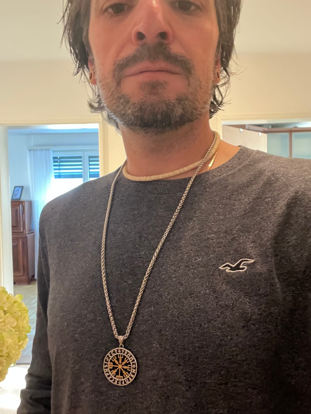 Customer photo review of Vegvísir Necklace