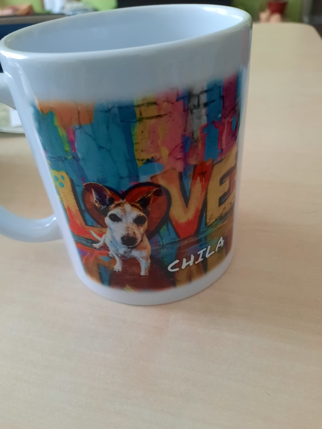 Customer photo review of Personalisierte Tasse - Streetart