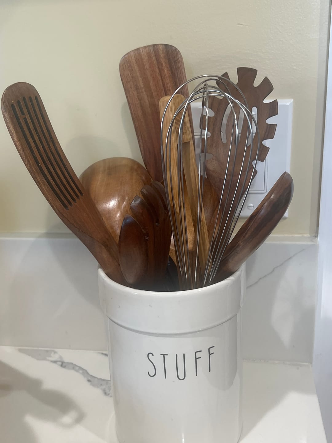 Customer photo review of 10 Piece Teak Wooden Utensil Set