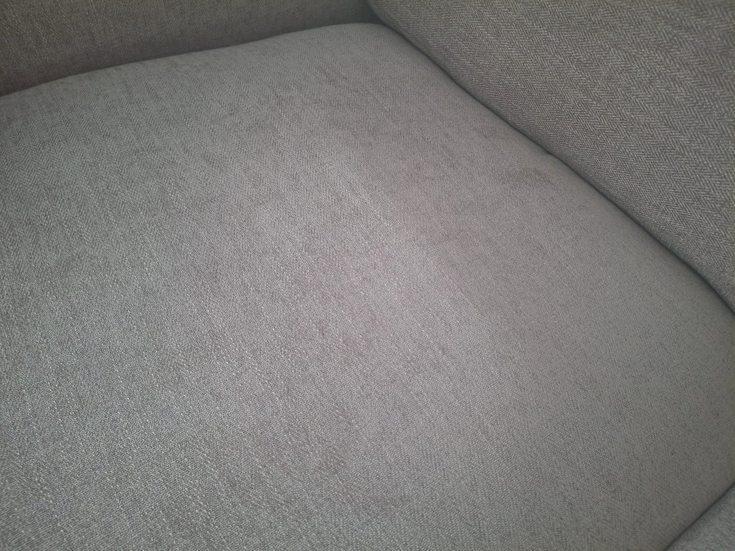 Customer photo review of Sogliano 3 Seater Power Reclining Chaise Sofa with Storage, Tweed Latte