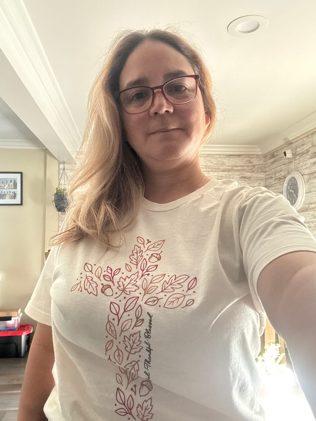 Customer photo review of Fall Cross Tee