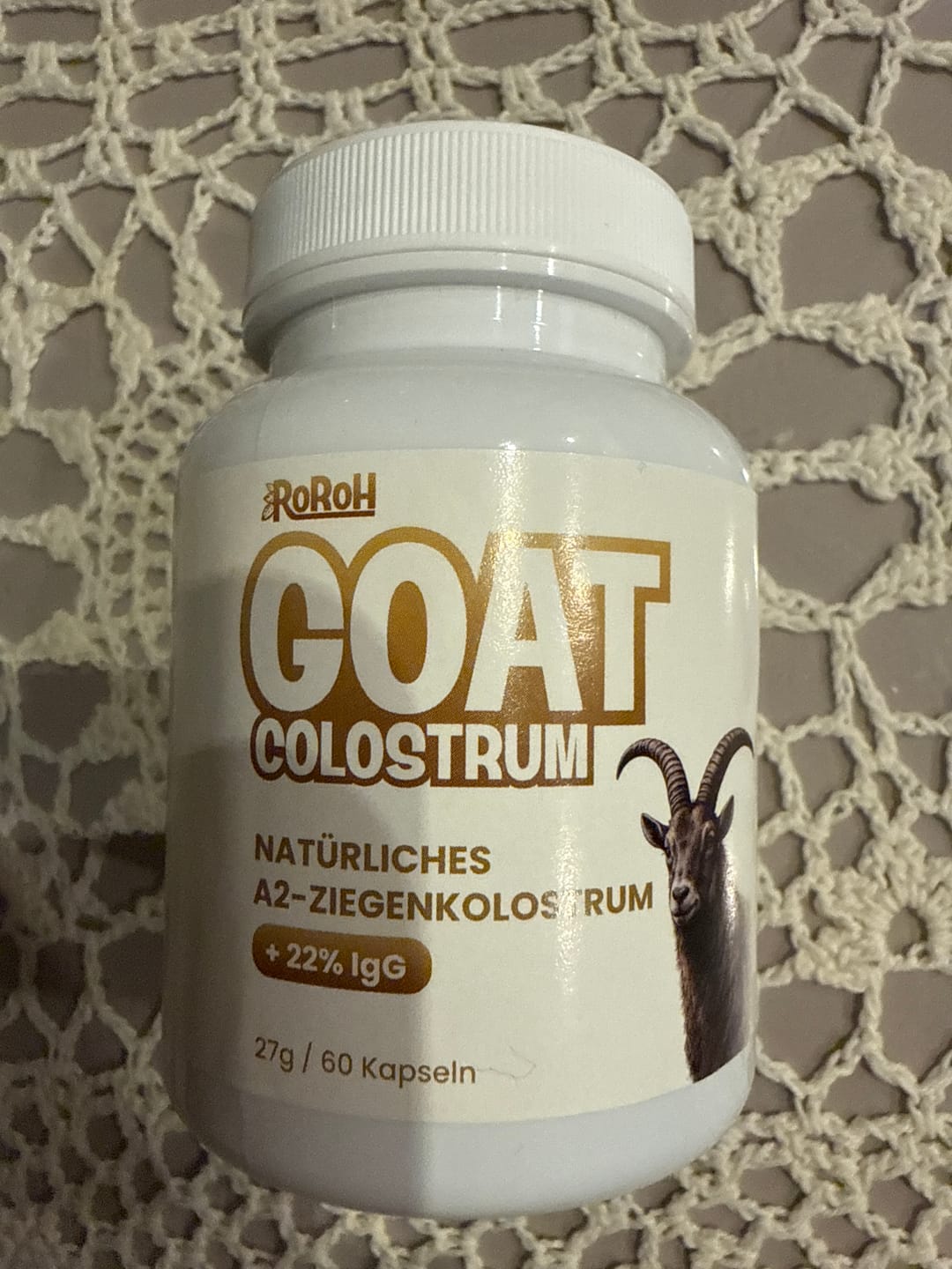 Customer photo review of GOAT Colostrum |  22 % IgG | 60 Kapseln