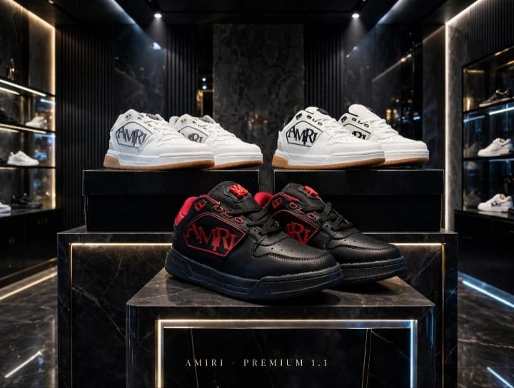 Customer photo review of Tenis Amiri 2453 Blanco Negro 1.1 Premium