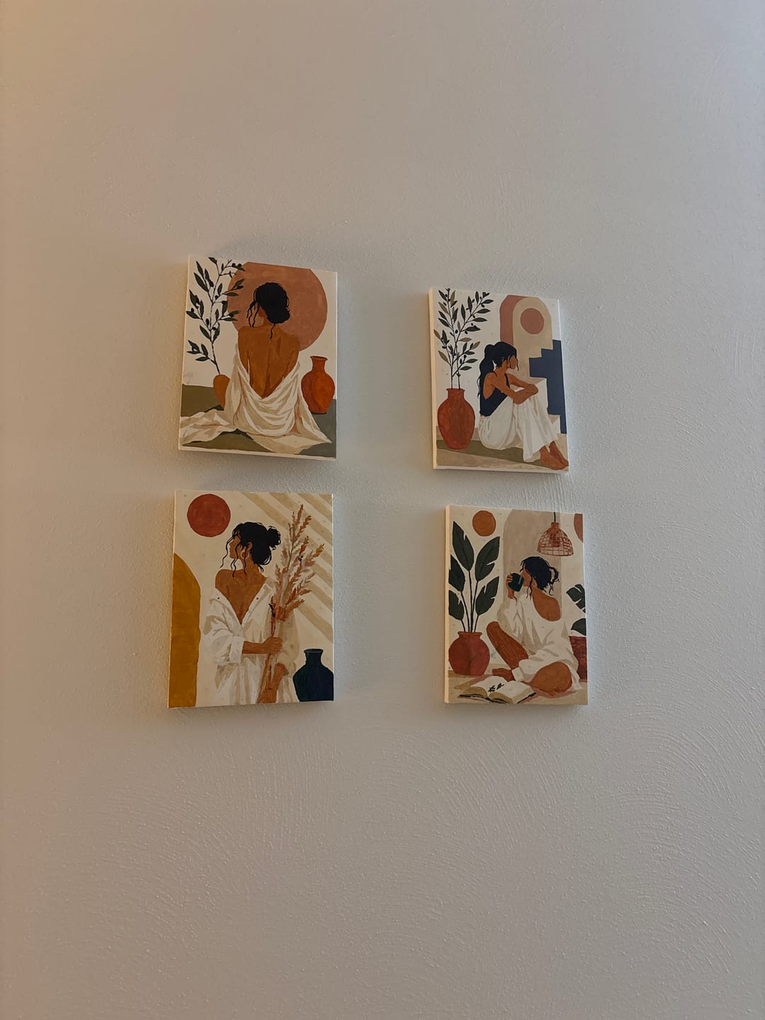 Customer photo review of 4 Mini Paintings -  Boho Moments Set