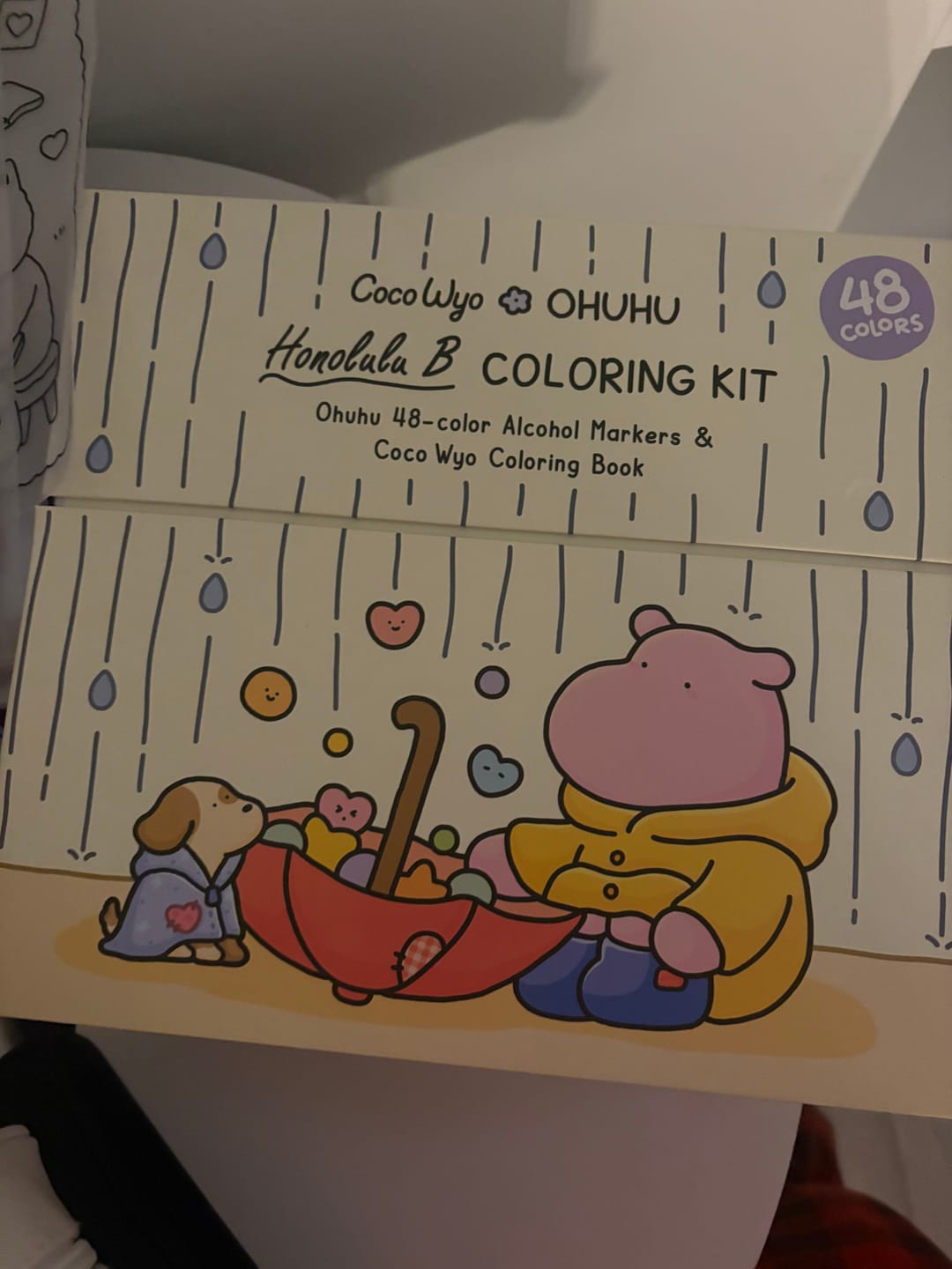 Customer photo review of Ohuhu x Coco Wyo Cozy Mood Coloring Kit, Honolulu B 48 Colors Alcohol Markers with Brush & Fine Dual Tips, Coloring Book with Mood Tracker Pages