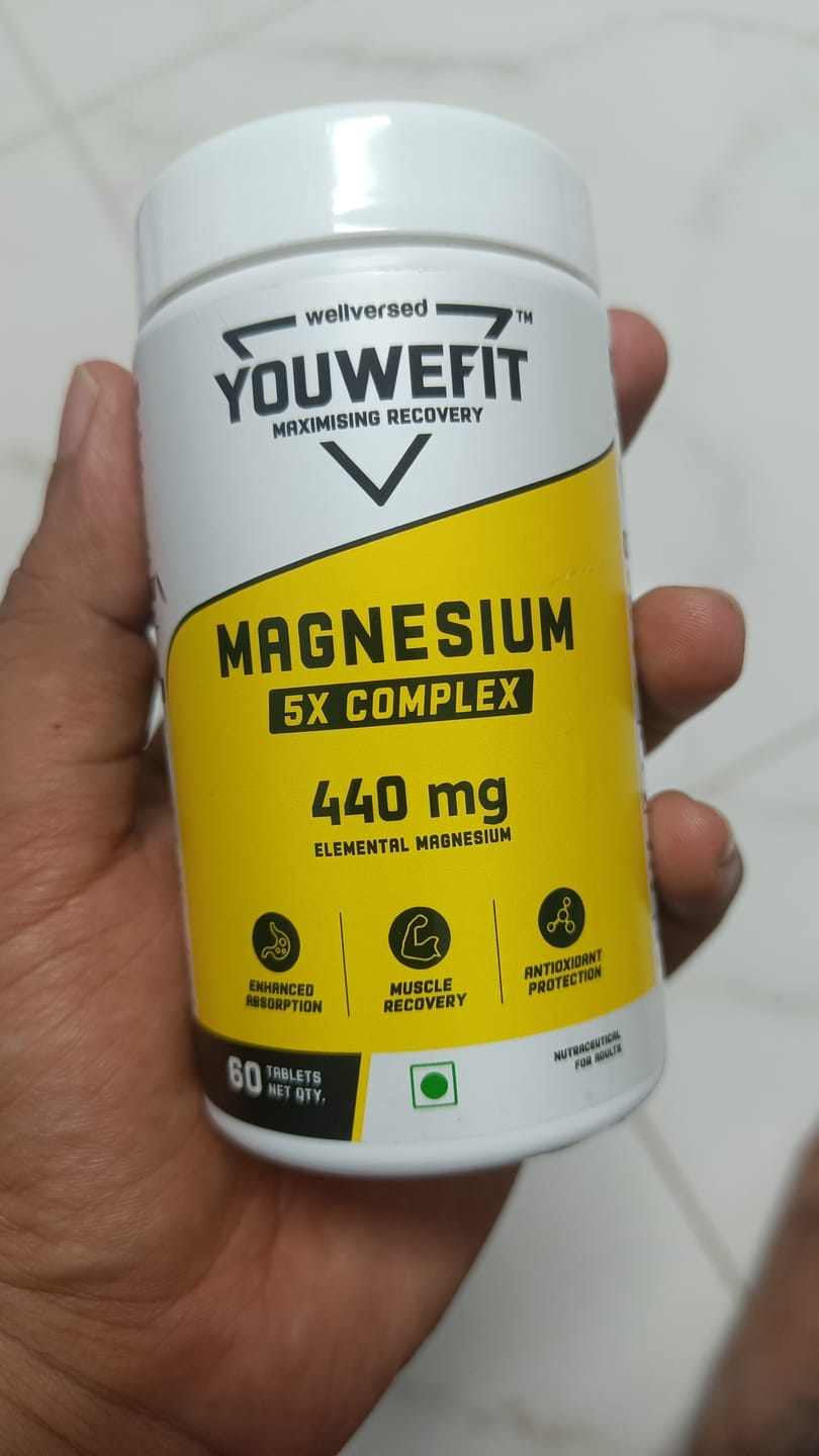 Customer photo review of YouWeFit Magnesium 5X Complex (60 Tabs, 30 Servings)