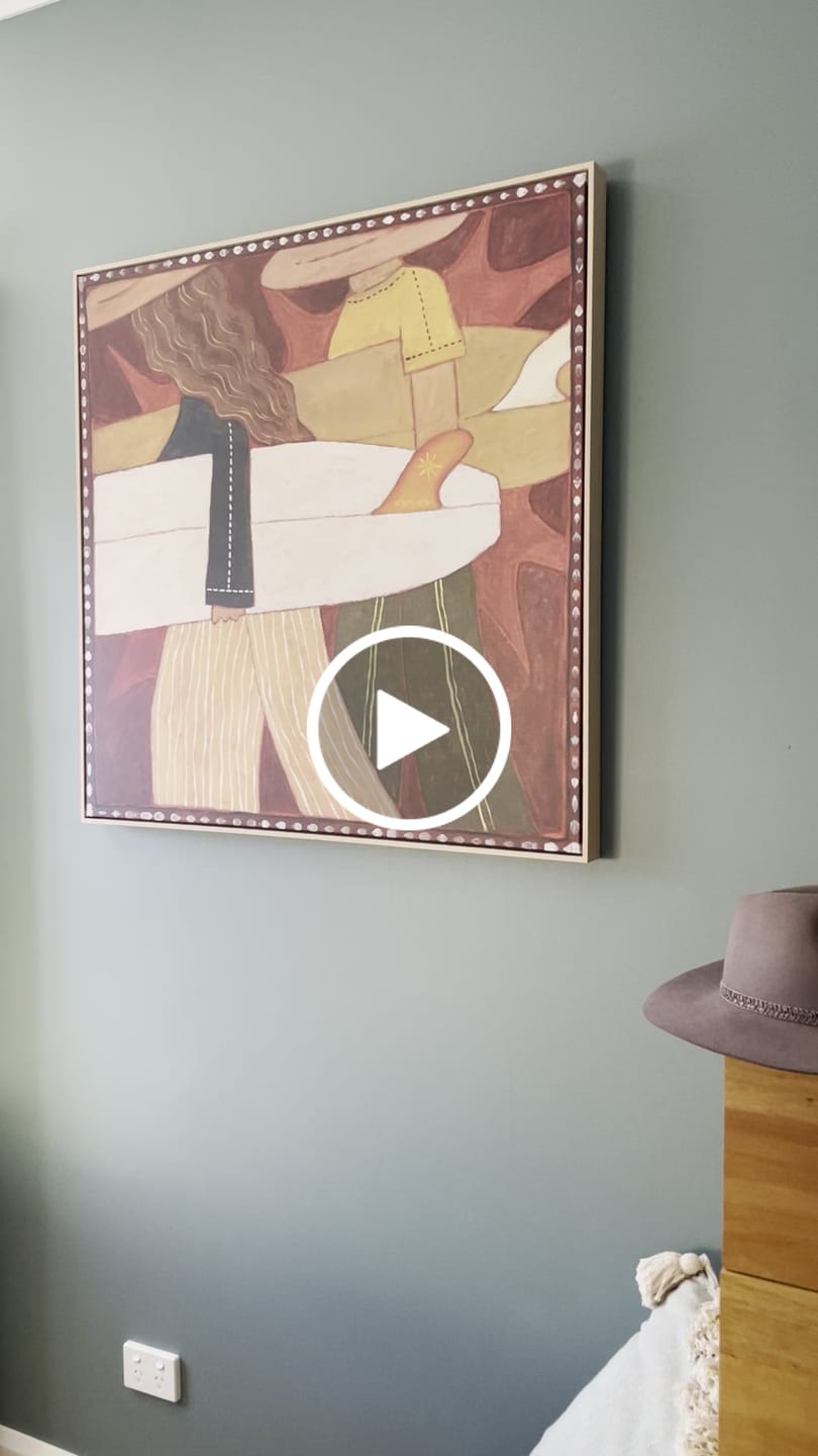 Customer video review of Dawn Patrol by Erin Champ | Framed Canvas Art Print