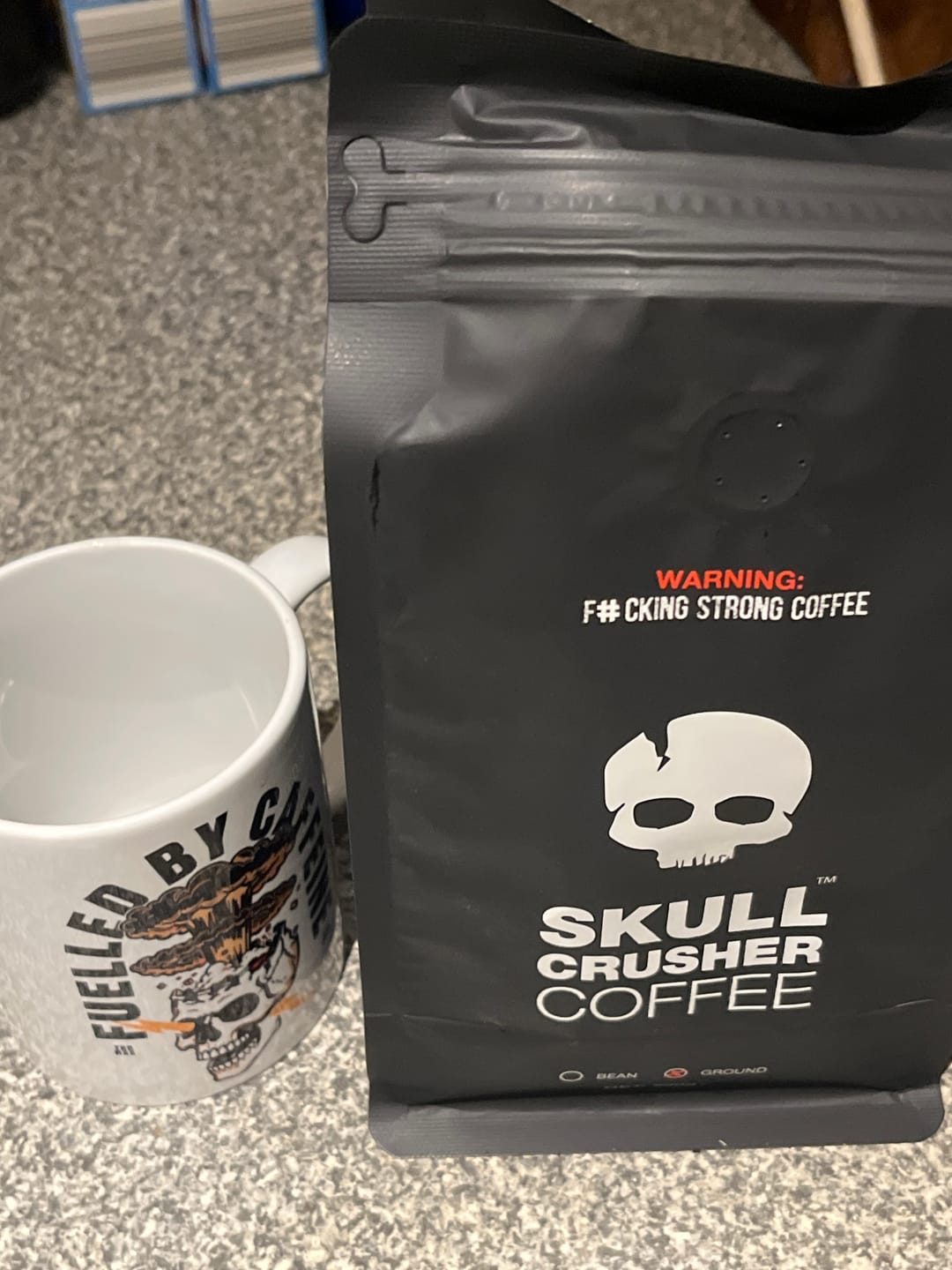 Customer photo review of Skull Crusher - High Caffeine Coffee