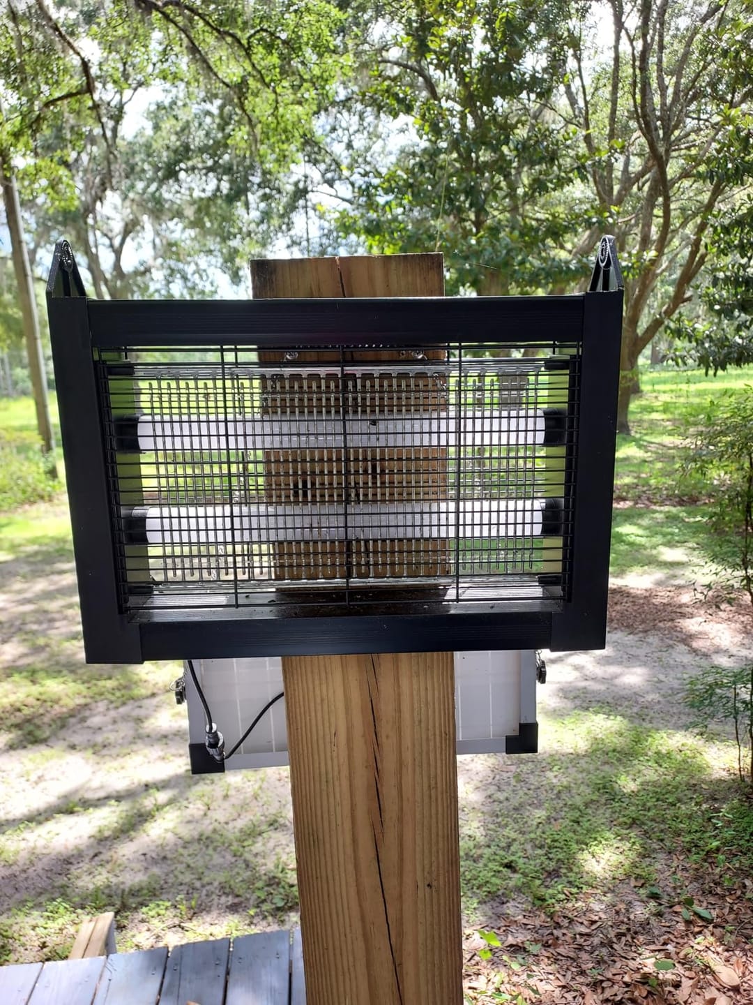 Customer photo review of GroundGuard Sentinel — Solar Bug Zapper