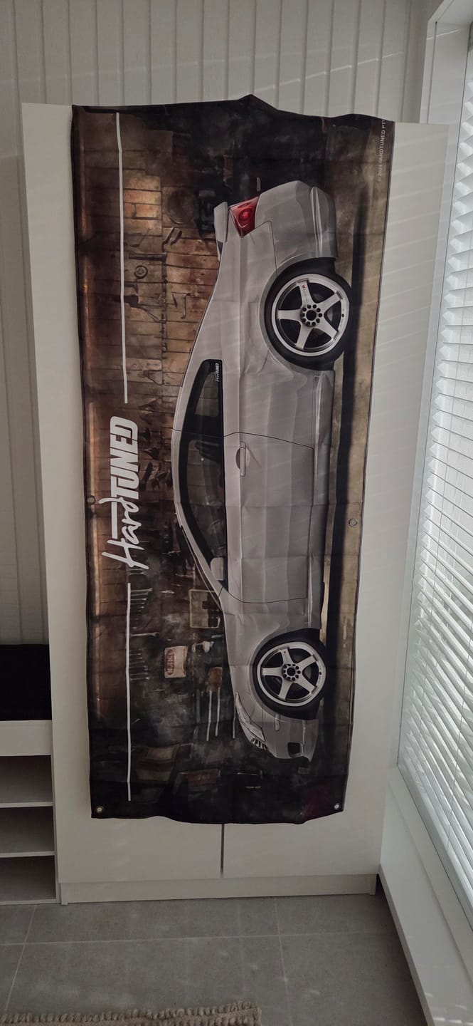 Customer photo review of Nissan V35 Skyline / Infinity G35 Garage Flag