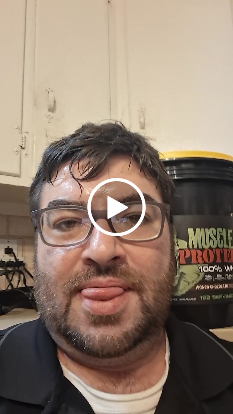 Customer video review of Whey Protein Powder Bucket
