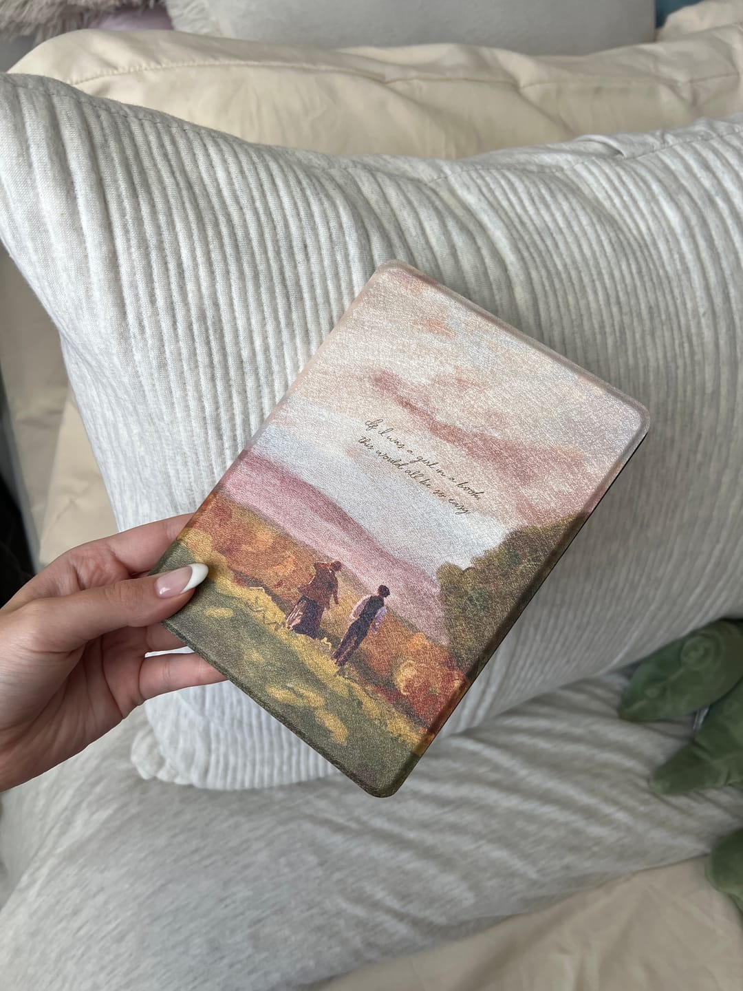 Customer photo review of Girl in a Book - Kindle Case