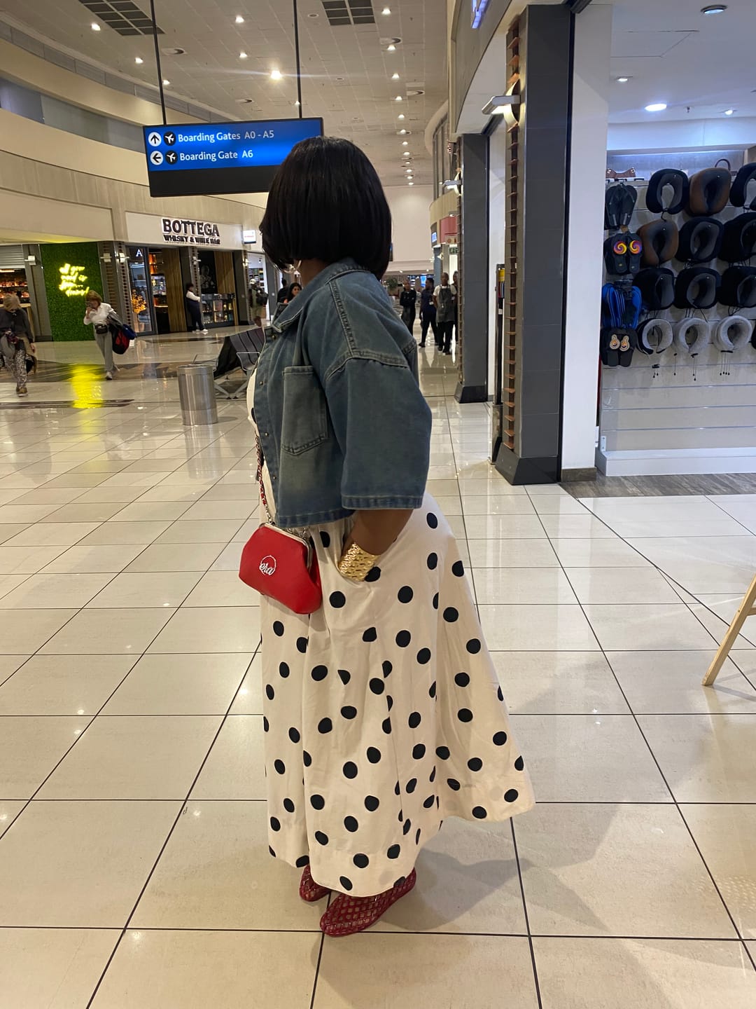 Customer photo review of ERA Mini Kisslock Chain Bag – Red