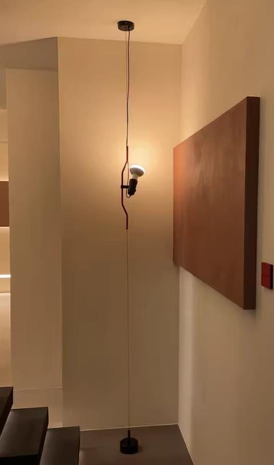 Customer photo review of Long Drop Pendant Light, Black or Red, Bendable Cord, 320 cm