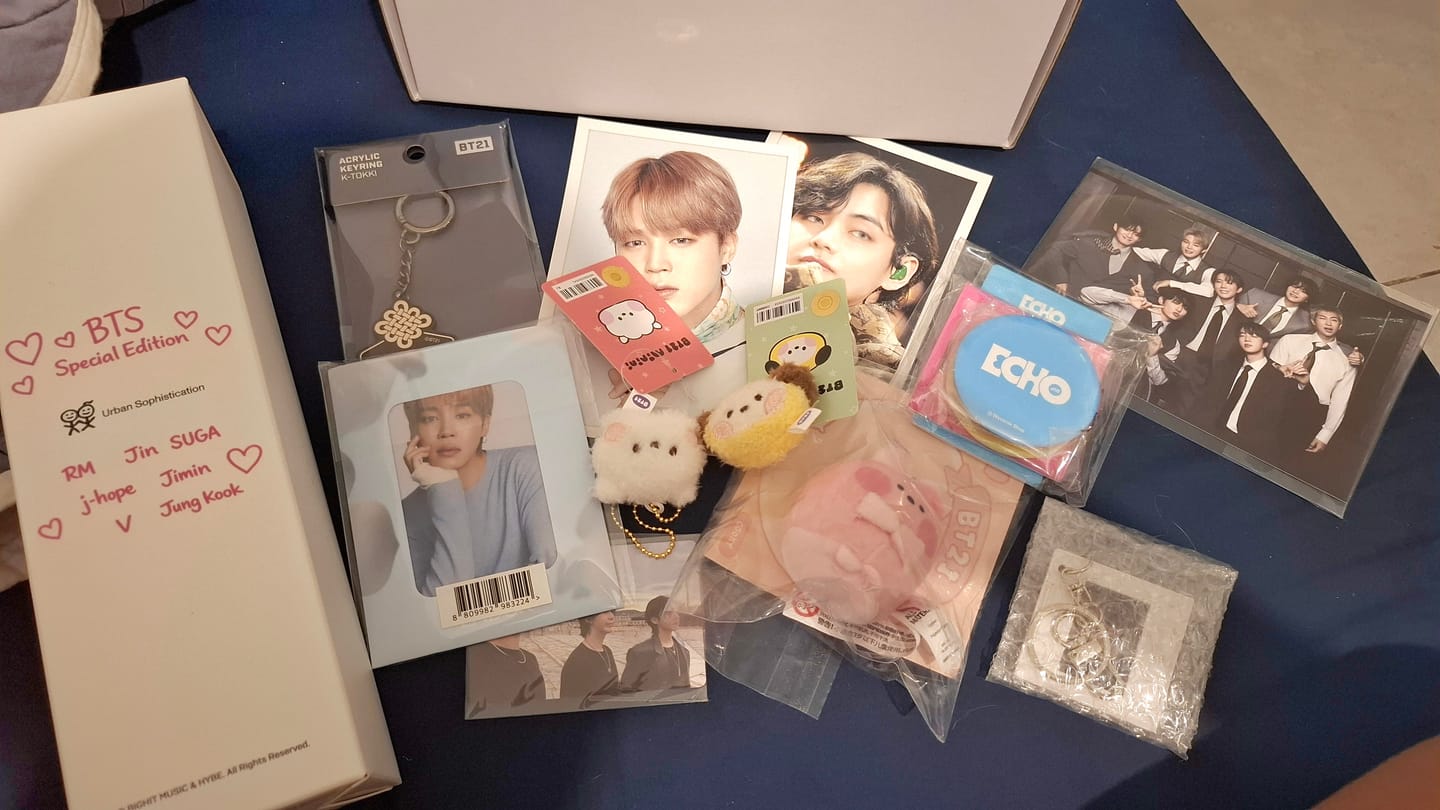 Customer photo review of BTS MYSTERY RANDOM BOX [RENEWAL VERSION]