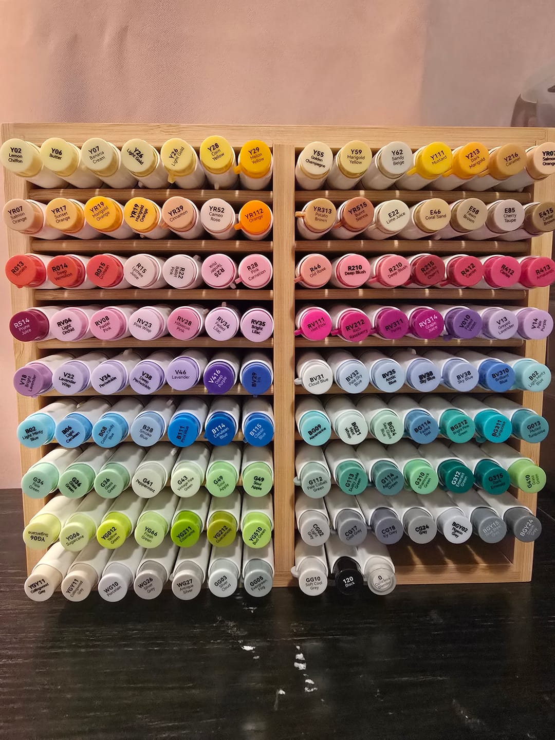 Customer photo review of Ohuhu x Coco Wyo Cozy Mood Coloring Kit, Honolulu B 48 Colors Alcohol Markers with Brush & Fine Dual Tips, Coloring Book with Mood Tracker Pages