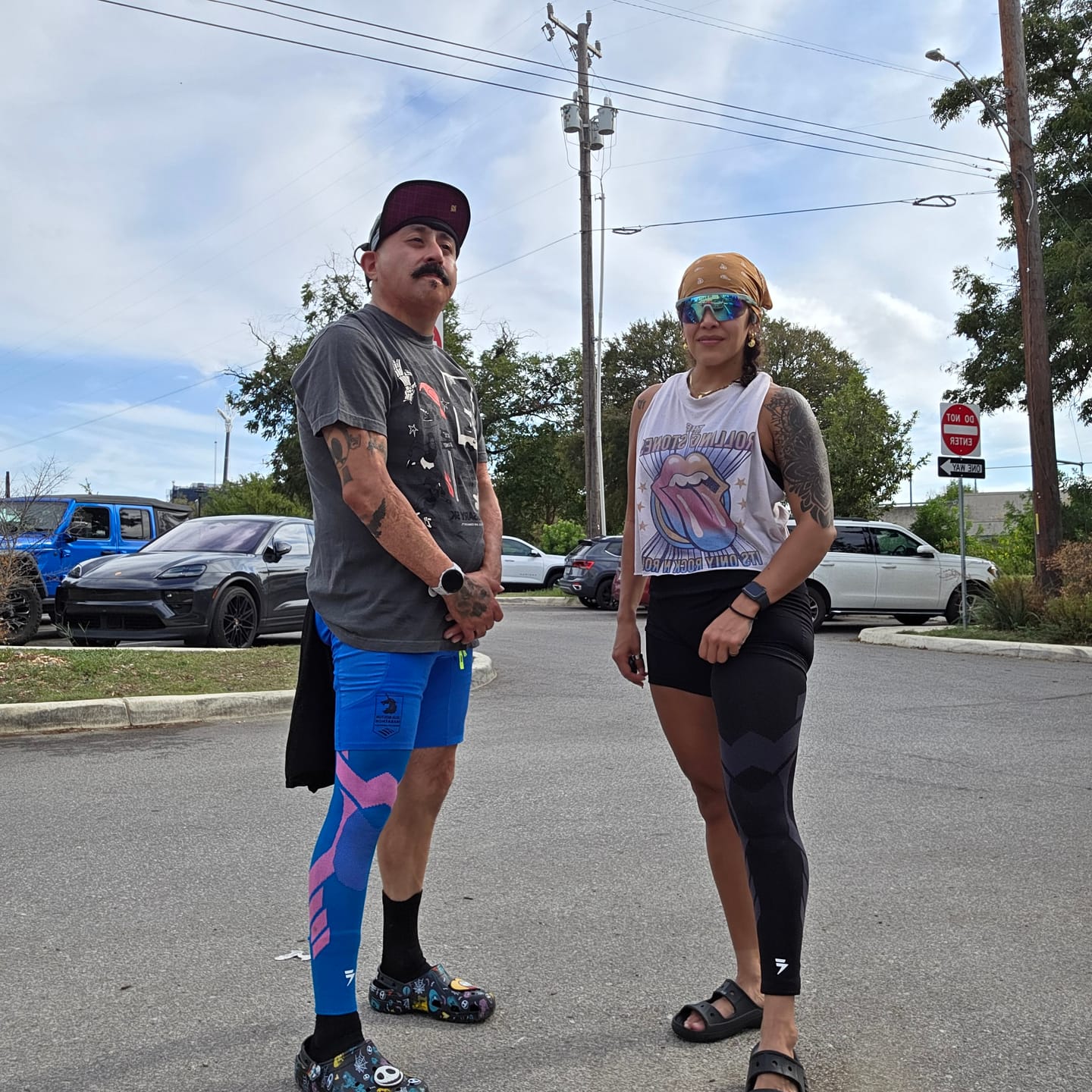 Customer photo review of Compression Sleeves V2 – Winter Colors