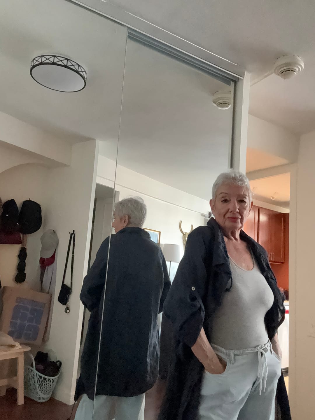 Customer photo review of The Linen Duster Jacket