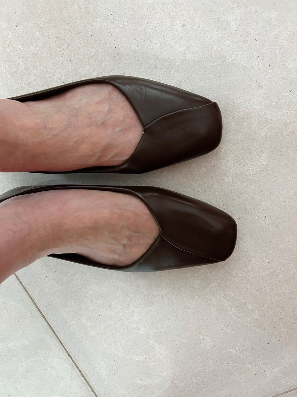 Customer photo review of Tulip Flats & Ballerinas In Coffee