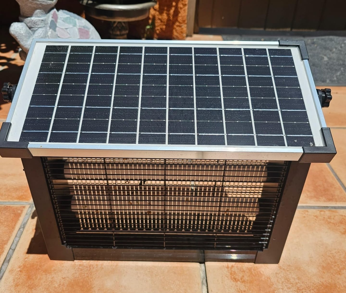 Customer photo review of GroundGuard Sentinel — Solar Bug Zapper