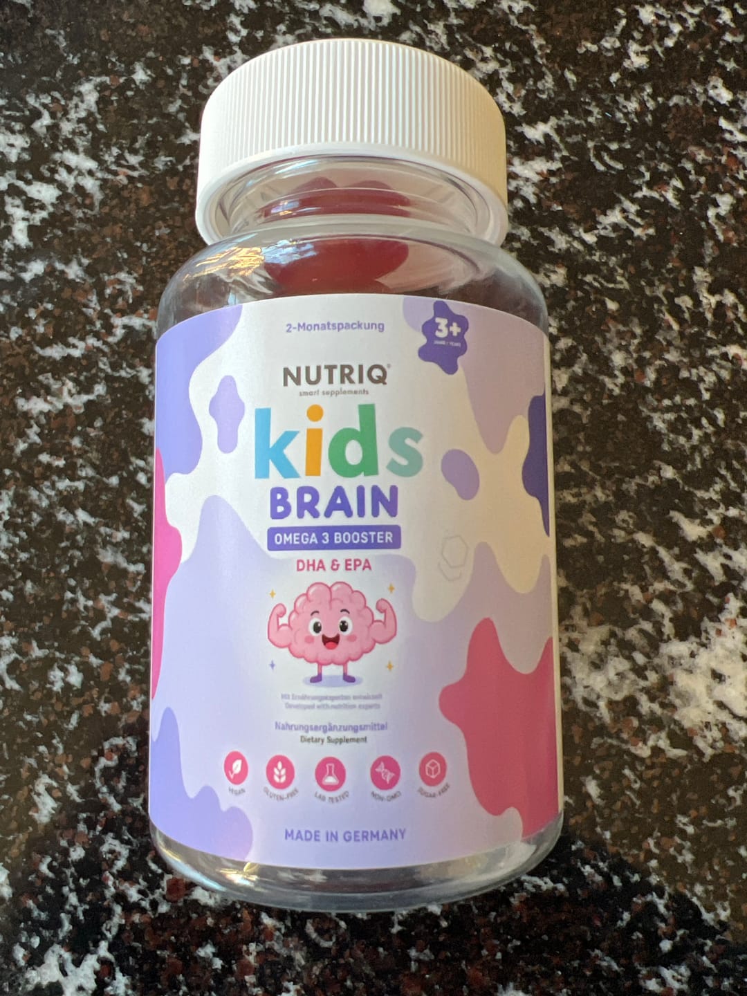 Customer photo review of Kids Brain - Premium Omega-3 (DHA & EPA)