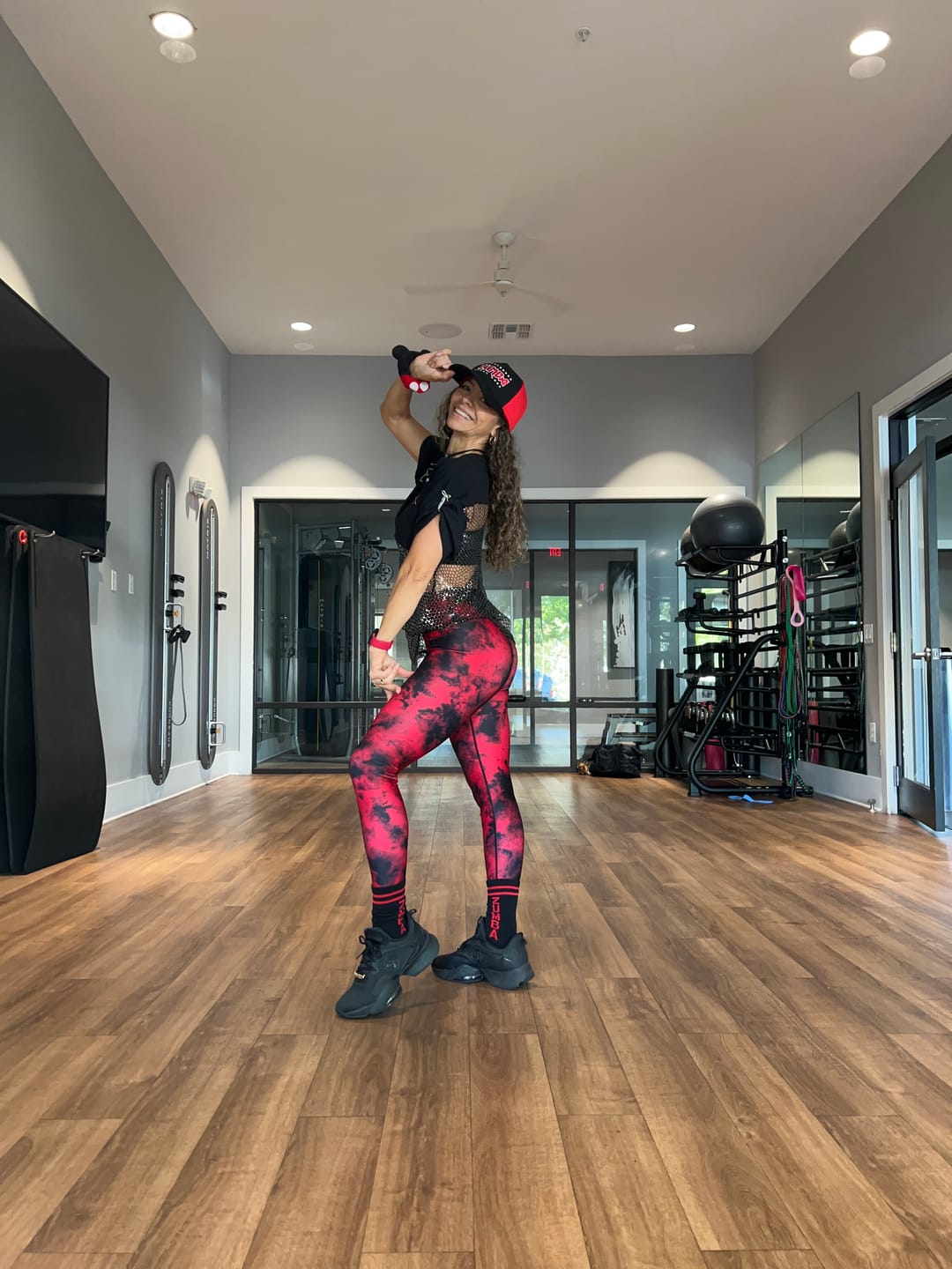 Customer photo review of Rock 'n' Roll Oversized Long Mesh Top