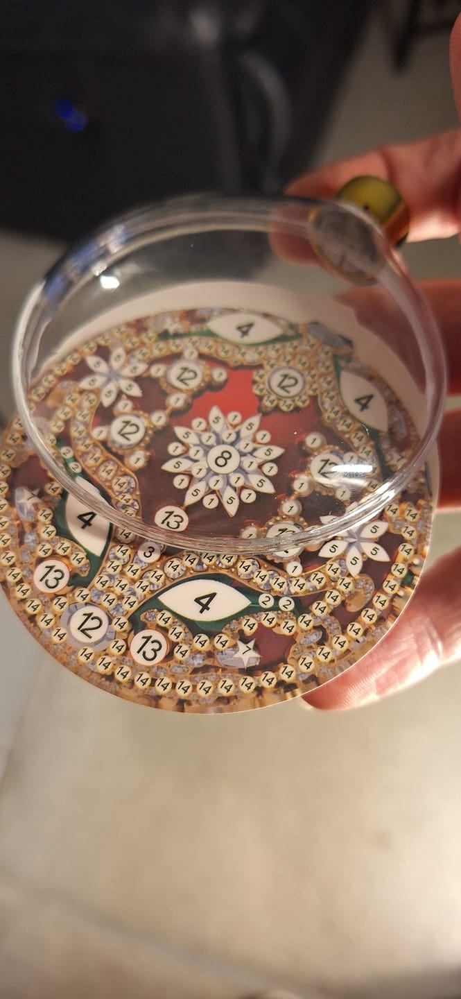 Customer photo review of Baubles Crystal Art Hanging Decoration Kit x 10