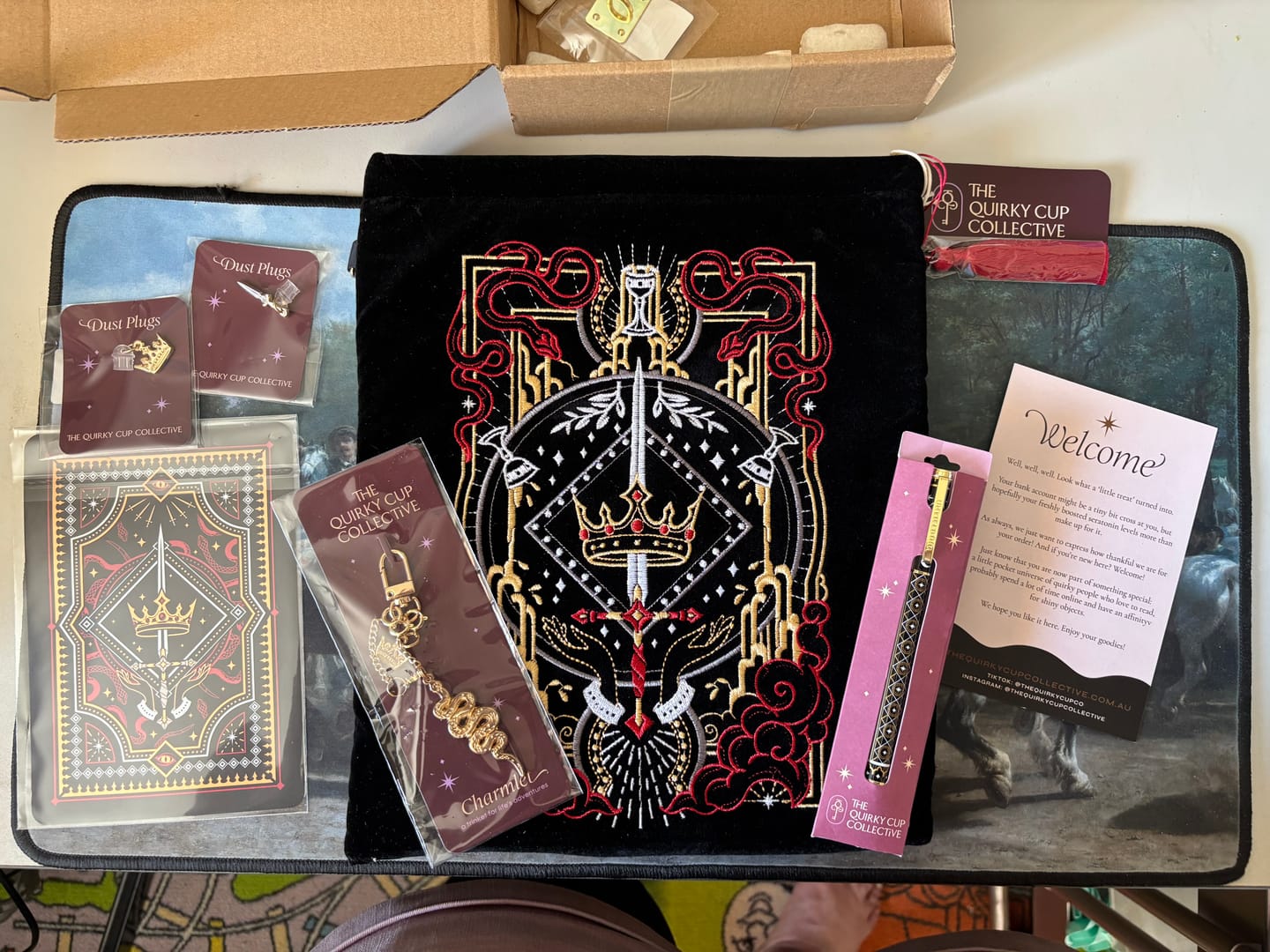 Customer photo review of Serpents & Swords Book Sleeve - Black