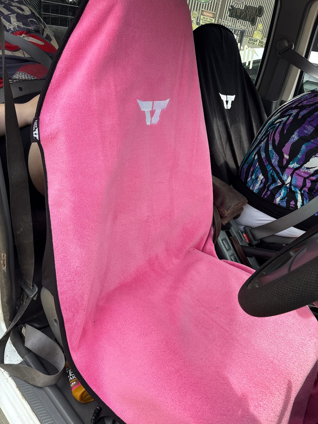 Customer photo review of Waterproof Car Towel Seat Cover