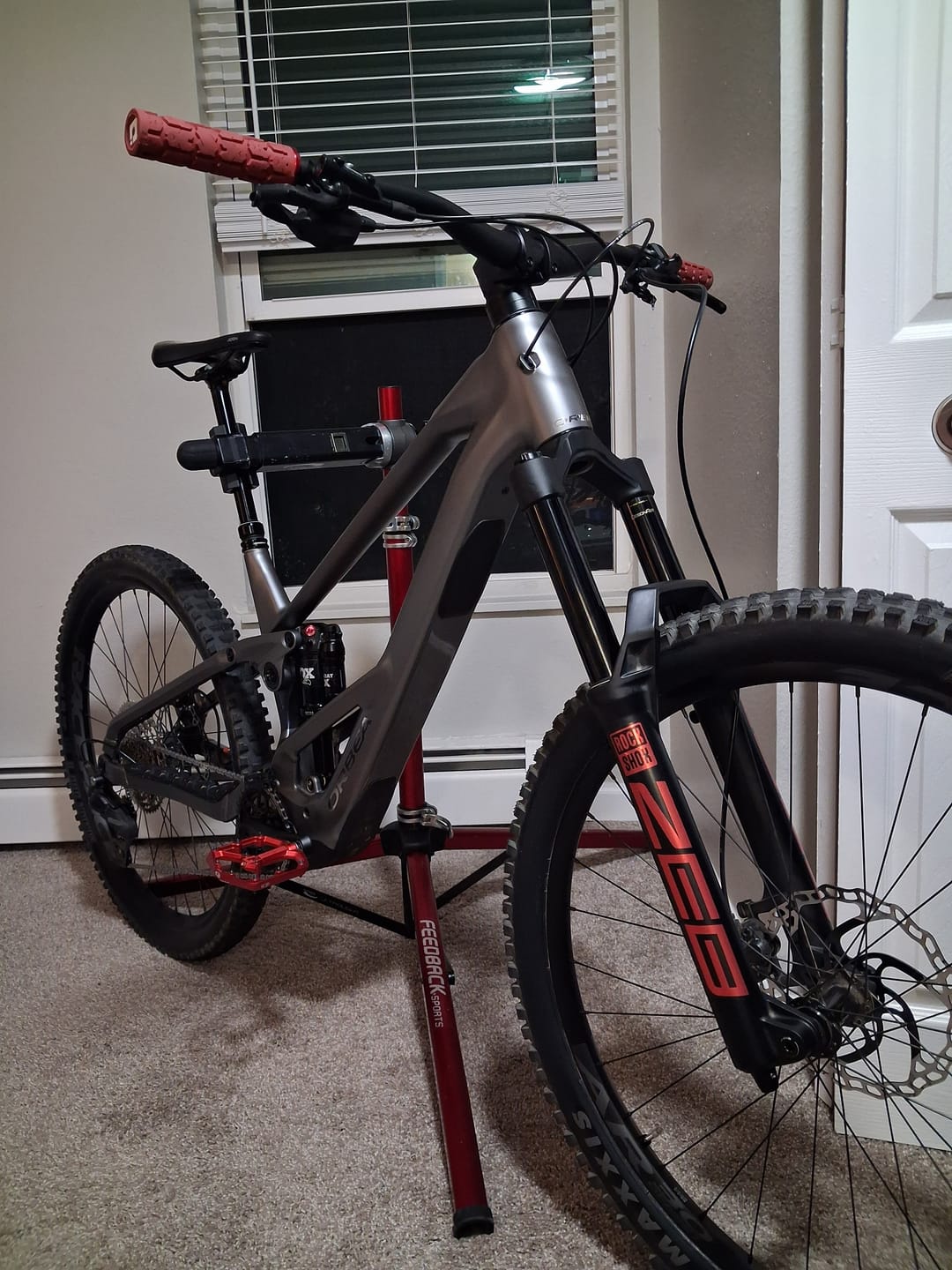 Customer photo review of Metallic RockShox ZEB Fork Decal
