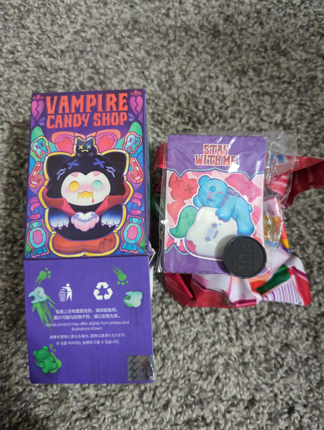 Customer photo review of ShinWoo Ghost Bear Vampire Candy Shop Series Blind Box