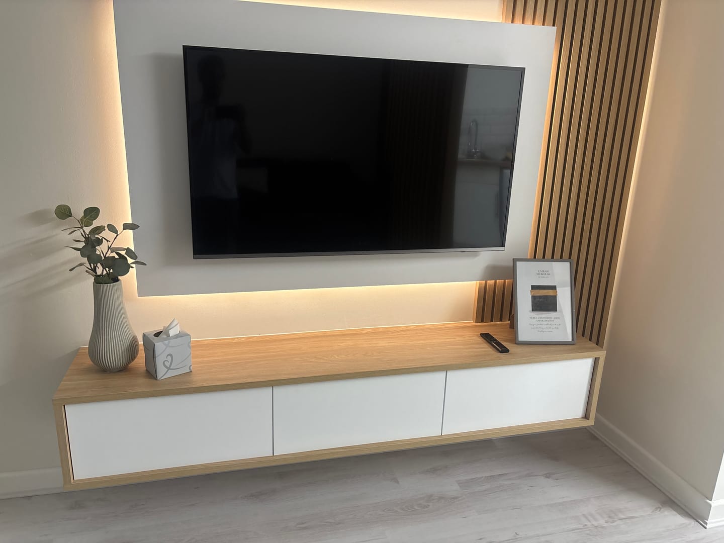 Customer photo review of Frida 38 Floating TV Cabinet 180cm