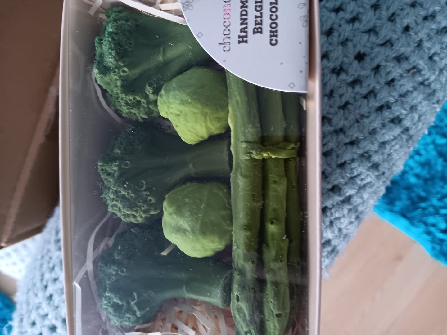 Customer photo review of Eat Your Greens Chocolate Vegetables