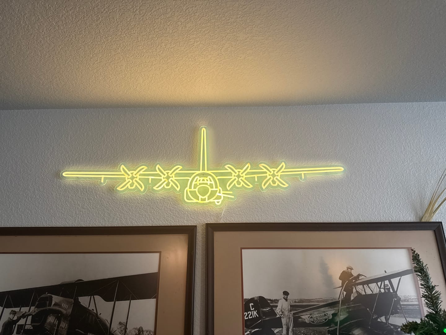 Customer photo review of AC-130U Front Neon Silhouette