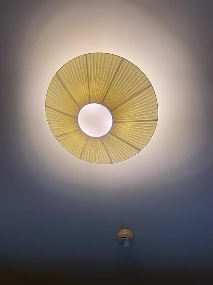 Customer photo review of Fabric Ceiling Light, Pleated Inverted Shade, 50 cm, Hardwired